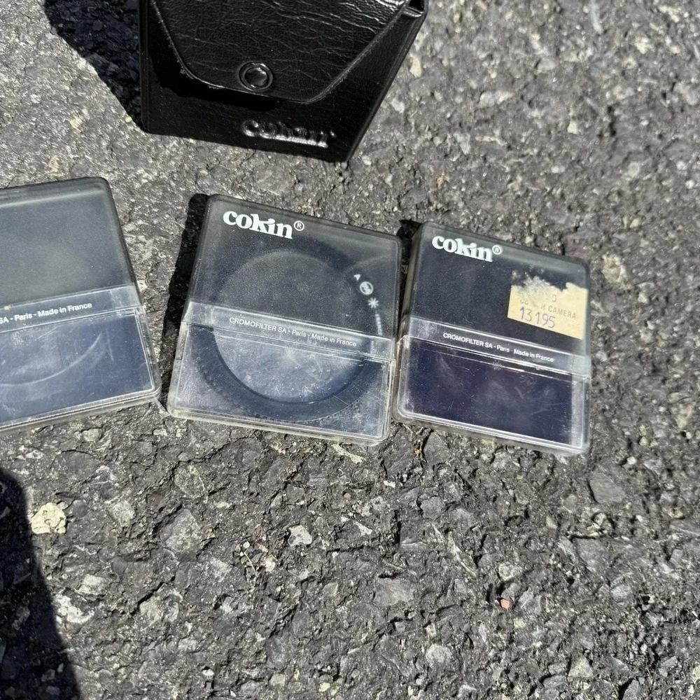 Cokin Filters Lot Of 3 With Hard Case And Soft‎ Carrying Case